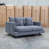 Melbourne Deep Seat Feather & Foam Two Seat Sofa - Obsidian
