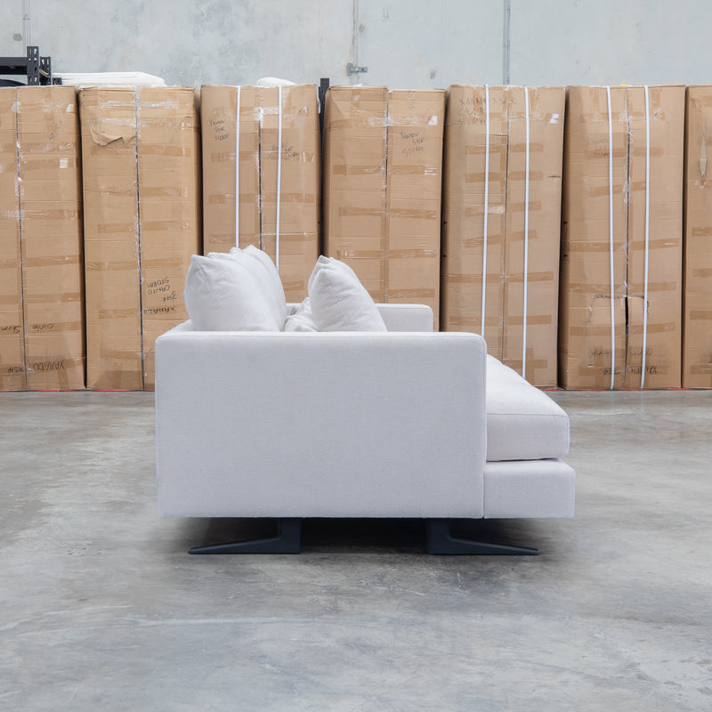 The Melbourne Deep Seat Feather & Foam Three Seat Sofa - Biscuit