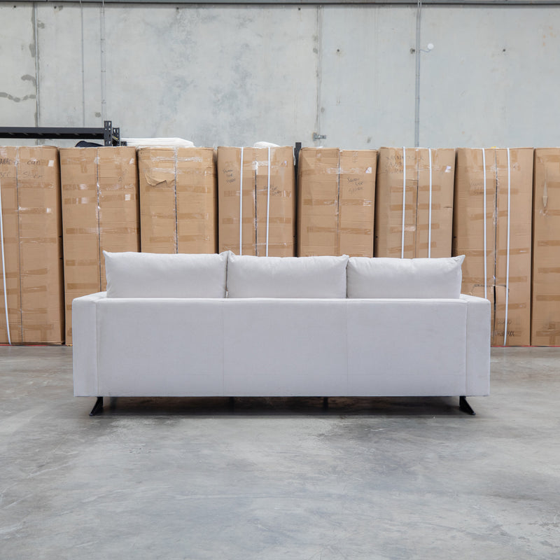The Melbourne Deep Seat Feather & Foam Three Seat Sofa - Biscuit