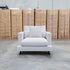 The Melbourne Deep Seat Feather & Foam Armchair - Biscuit