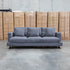 Melbourne Deep Seat Feather & Foam Three Seat Sofa - Obsidian
