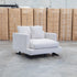 The Melbourne Deep Seat Feather & Foam Armchair - Biscuit