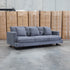 Melbourne Deep Seat Feather & Foam Three Seat Sofa - Obsidian