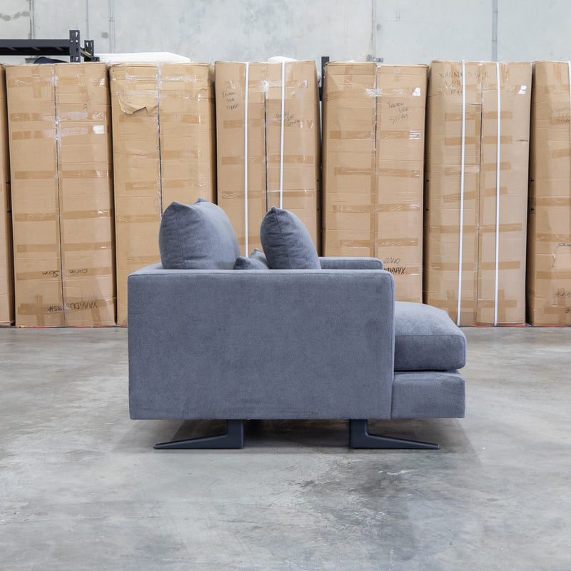 The Melbourne Deep Seat Feather & Foam Armchair - Obsidian