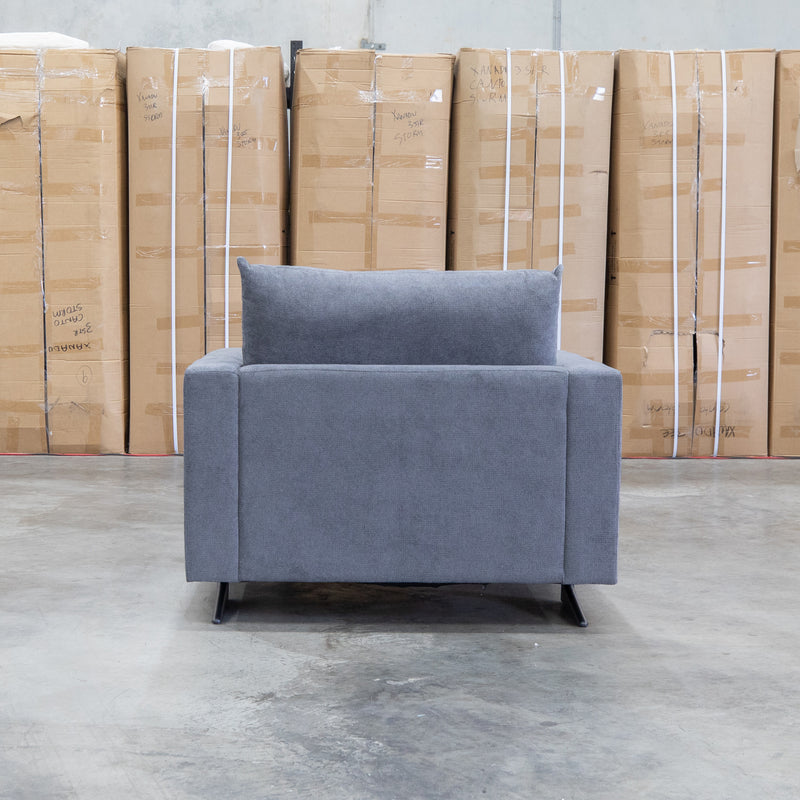 The Melbourne Deep Seat Feather & Foam Armchair - Obsidian