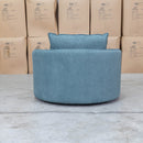 The Mesa Feather & Foam Round Swivel Daybed - Aqua available to purchase from Warehouse Furniture Clearance at our next sale event.