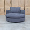 The Mesa Feather & Foam Round Swivel Daybed - Graphite available to purchase from Warehouse Furniture Clearance at our next sale event.