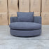 The Mesa Feather & Foam Round Swivel Daybed - Graphite