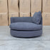 The Mesa Feather & Foam Round Swivel Daybed - Graphite