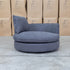 The Mesa Feather & Foam Round Swivel Daybed - Graphite