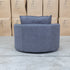 The Mesa Feather & Foam Round Swivel Daybed - Graphite