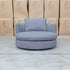 The Mesa Feather & Foam Round Swivel Daybed - Grey