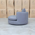 The Mesa Feather & Foam Round Swivel Daybed - Grey