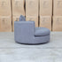 The Mesa Feather & Foam Round Swivel Daybed - Grey