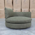 The Mesa Feather & Foam Round Swivel Daybed - Olive