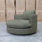 The Mesa Feather & Foam Round Swivel Daybed - Olive available to purchase from Warehouse Furniture Clearance at our next sale event.