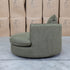 The Mesa Feather & Foam Round Swivel Daybed - Olive