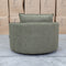 The Mesa Feather & Foam Round Swivel Daybed - Olive available to purchase from Warehouse Furniture Clearance at our next sale event.