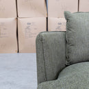 The Mesa Feather & Foam Round Swivel Daybed - Olive available to purchase from Warehouse Furniture Clearance at our next sale event.