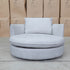 The Mesa Feather & Foam Round Swivel Daybed - Cream