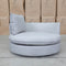 The Mesa Feather & Foam Round Swivel Daybed - Cream available to purchase from Warehouse Furniture Clearance at our next sale event.