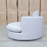 The Mesa Feather & Foam Round Swivel Daybed - Cream