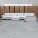 The Midtown Deep Seat Corner Lounge with Ottoman - Oat available to purchase from Warehouse Furniture Clearance at our next sale event.