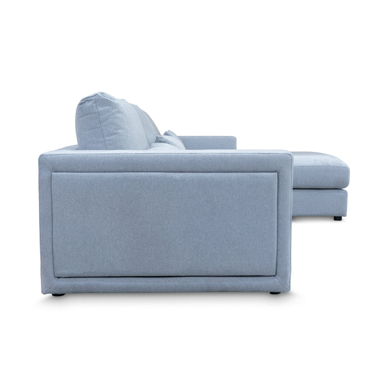 The Midtown Deep Seat LHF Chaise Lounge - Silver - Available after 1st March available to purchase from Warehouse Furniture Clearance at our next sale event.