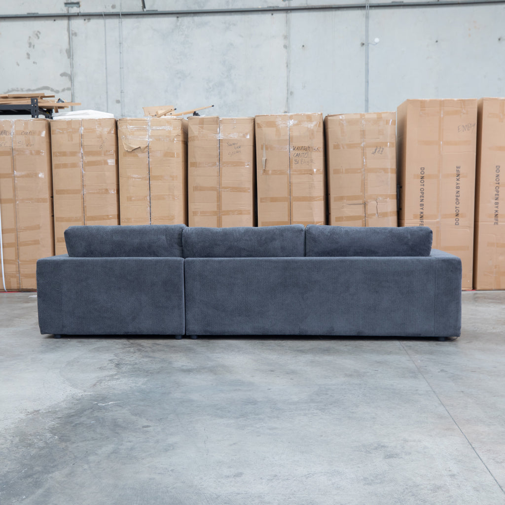 The Midtown Deep Seat RHF Chaise Lounge - Leeds Carbon available to purchase from Warehouse Furniture Clearance at our next sale event.