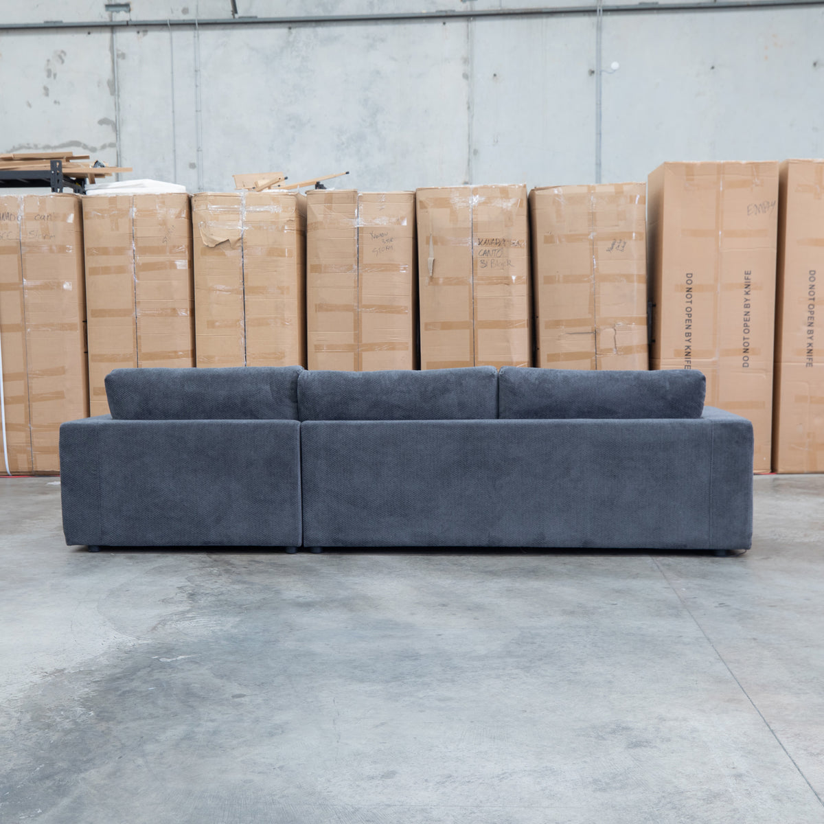 The Midtown Deep Seat RHF Chaise Lounge - Leeds Carbon available to purchase from Warehouse Furniture Clearance at our next sale event.