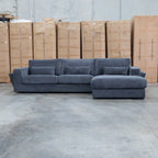The Midtown Deep Seat RHF Chaise Lounge - Leeds Carbon available to purchase from Warehouse Furniture Clearance at our next sale event.