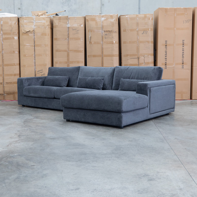 The Midtown Deep Seat RHF Chaise Lounge - Leeds Carbon