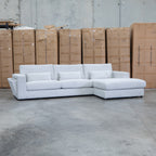 The Midtown Deep Seat RHF Chaise Lounge - Leeds Oat available to purchase from Warehouse Furniture Clearance at our next sale event.
