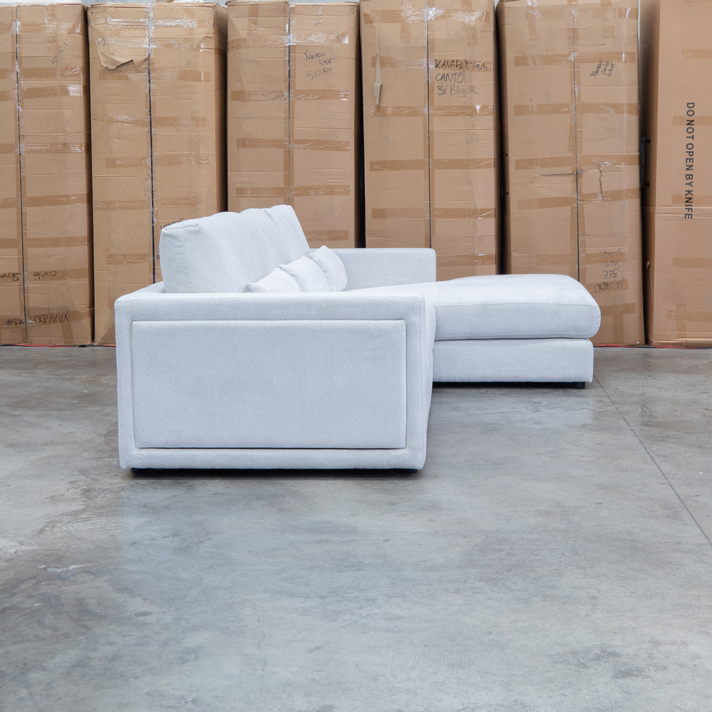 The Midtown Deep Seat RHF Chaise Lounge - Leeds Oat available to purchase from Warehouse Furniture Clearance at our next sale event.