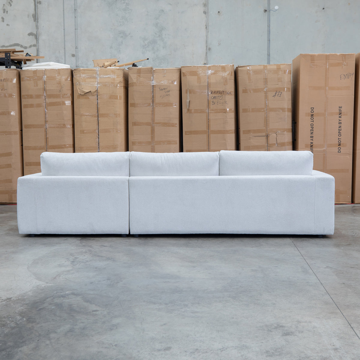The Midtown Deep Seat RHF Chaise Lounge - Leeds Oat available to purchase from Warehouse Furniture Clearance at our next sale event.