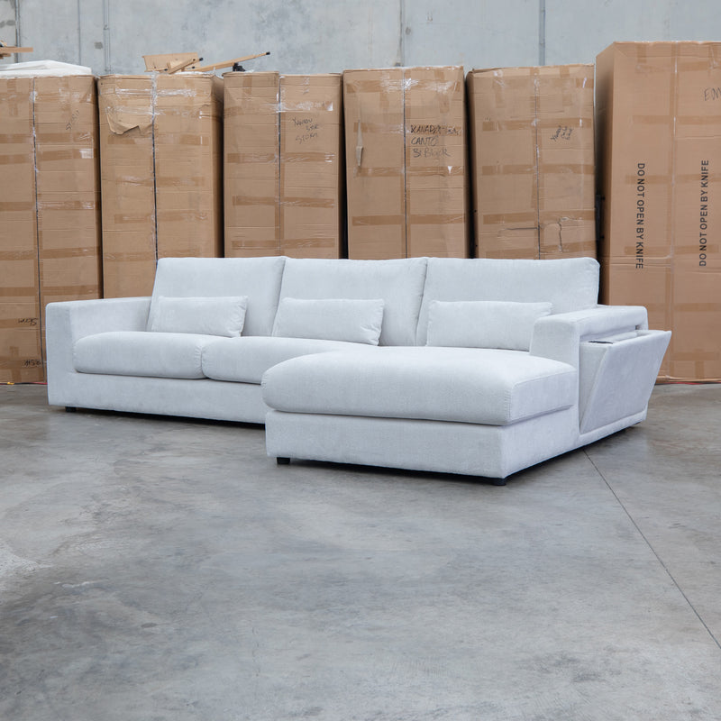 The Midtown Deep Seat RHF Chaise Lounge - Leeds Oat