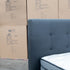 The Milos King Single Fabric Bed - Charcoal