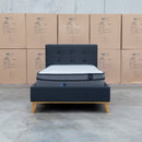 The Milos King Single Fabric Bed - Charcoal available to purchase from Warehouse Furniture Clearance at our next sale event.