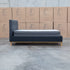 The Milos King Single Fabric Bed - Charcoal