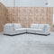 The Malta Modular Corner Lounge with Ottoman - Oat available to purchase from Warehouse Furniture Clearance at our next sale event.