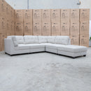 The Malta Modular Corner Lounge with Ottoman - Oat available to purchase from Warehouse Furniture Clearance at our next sale event.
