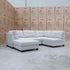 The Malta Modular Corner Lounge with Ottoman - Oat