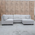 The Malta Modular Corner Lounge with Ottoman - Oat