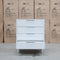 The Gracey White Timber Tall Boy available to purchase from Warehouse Furniture Clearance at our next sale event.
