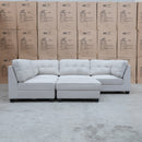 The Malta Modular Corner Lounge with Ottoman - Oat available to purchase from Warehouse Furniture Clearance at our next sale event.