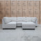 The Malta Modular Corner Lounge with Ottoman - Oat available to purchase from Warehouse Furniture Clearance at our next sale event.