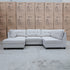 The Malta Modular Corner Lounge with Ottoman - Oat