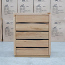 The Dallas Messmate Four Drawer Tallboy available to purchase from Warehouse Furniture Clearance at our next sale event.