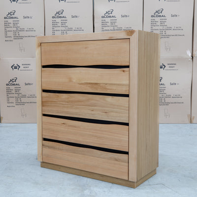 The Dallas Messmate Four Drawer Tallboy available to purchase from Warehouse Furniture Clearance at our next sale event.