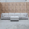 The Malta Modular Corner Lounge with Ottoman - Oat available to purchase from Warehouse Furniture Clearance at our next sale event.